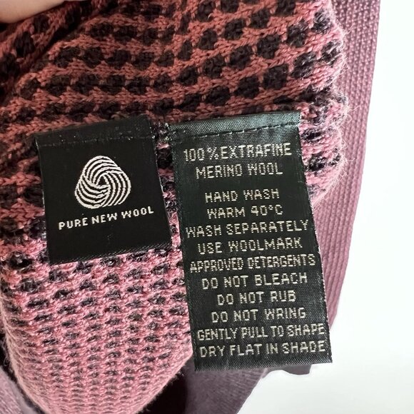 RODD & GUNN Wilberforce Knit Sweater Extra Fine Merino Burgundy Men's Large - Picture 6 of 9